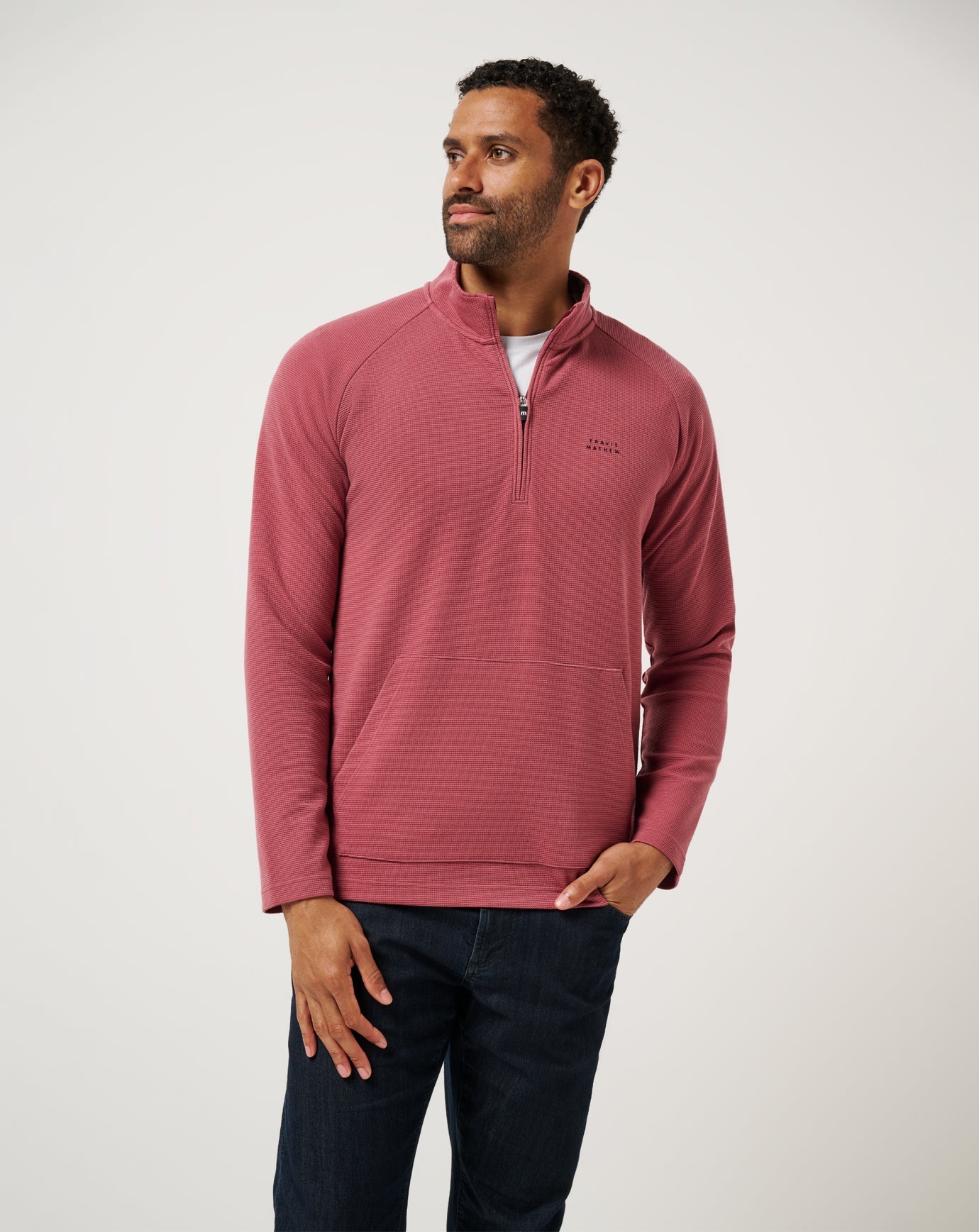 Travis Mathew Performance Waffle Quarter Zip