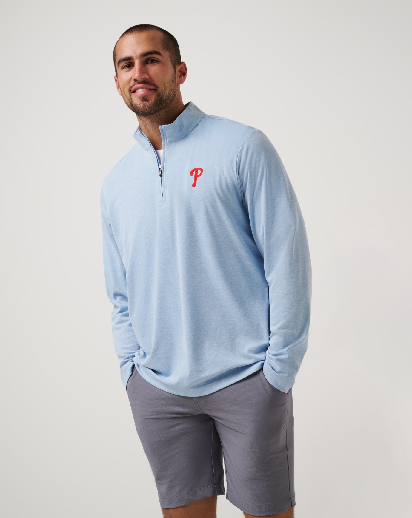 Travis Mathew Philadelphia Phillies Time To Tailgate Quarter Zip