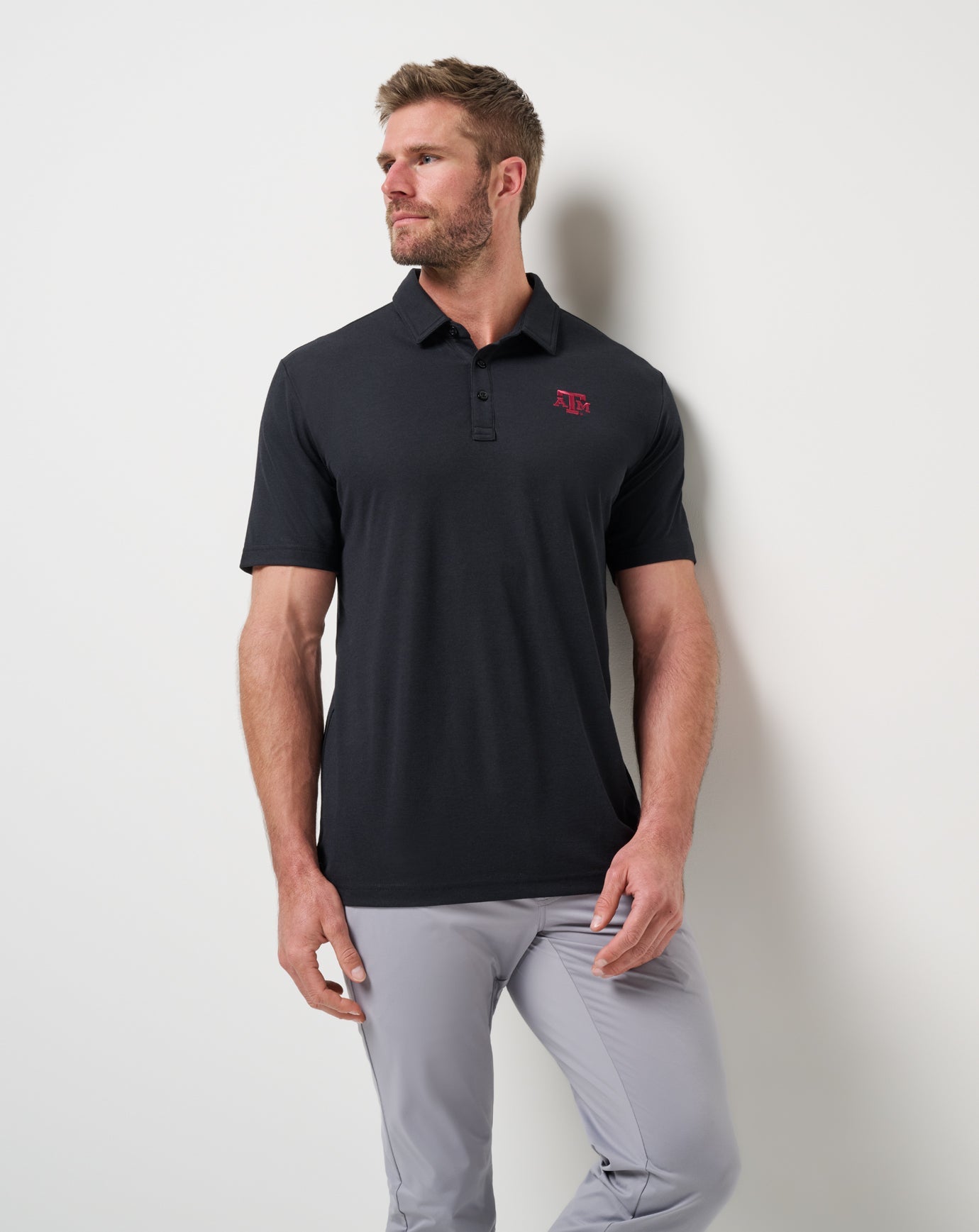Travis Mathew Texas A&M School Pride Polo