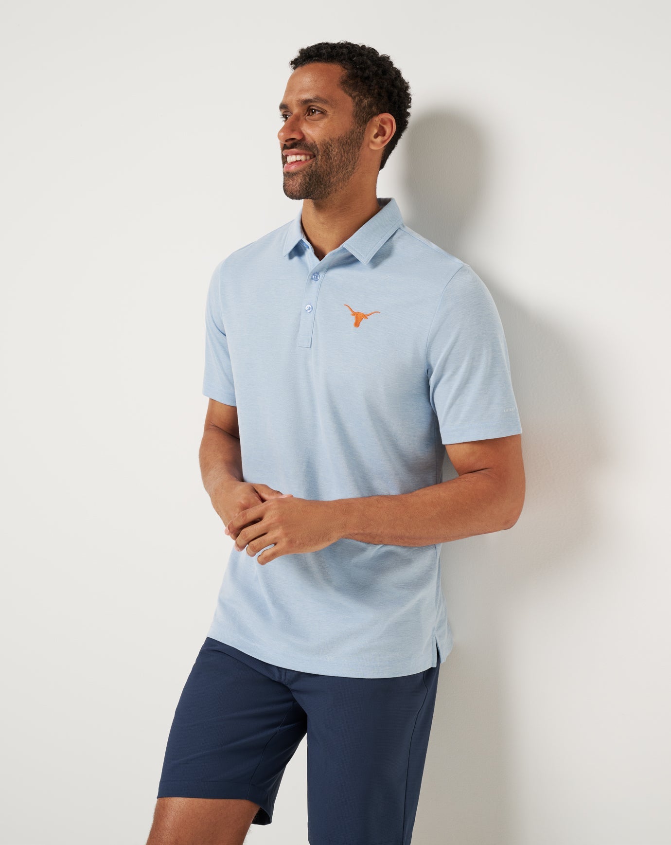 Travis Mathew UT Austin School Pride Polo