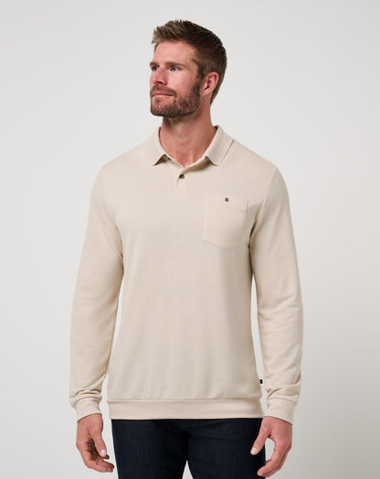 Travis Mathew December First Long Sleeve Polo