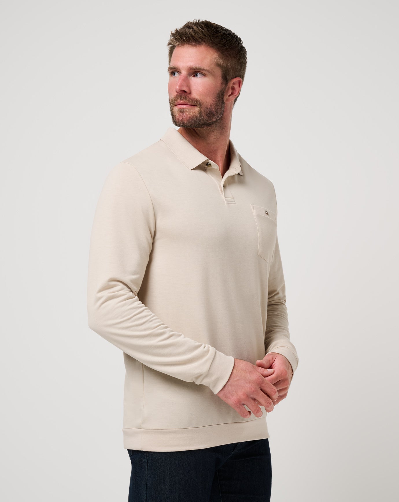 Travis Mathew December First Long Sleeve Polo