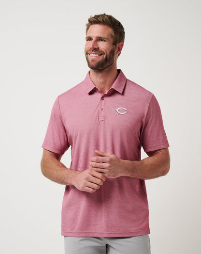 Travis Mathew Cincinnati Reds Playoff Pitch Polo