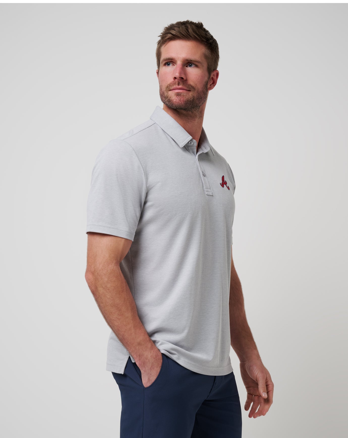 Travis Mathew Atlanta Braves Playoff Pitch Polo