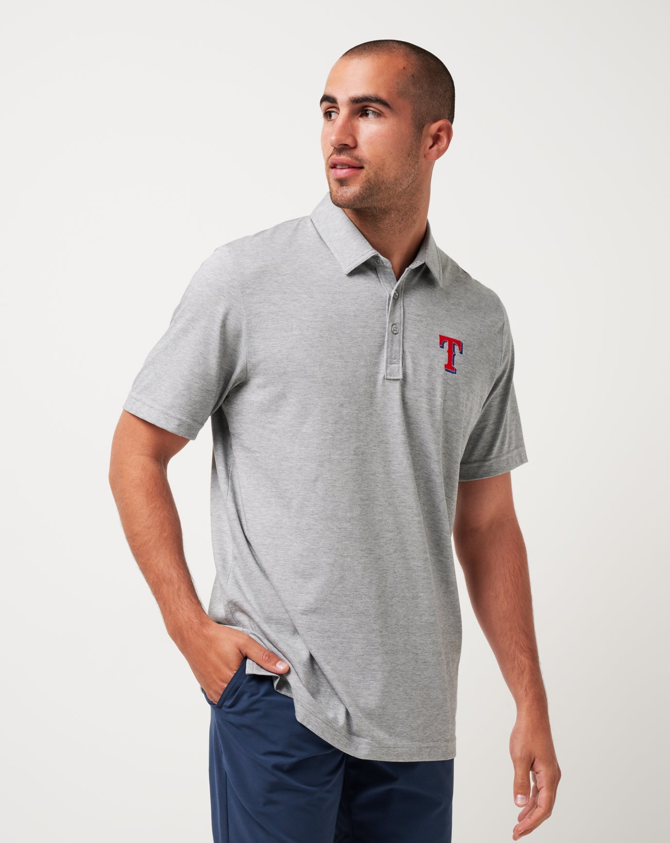 Travis Mathew Texas Rangers The Zinna Polo