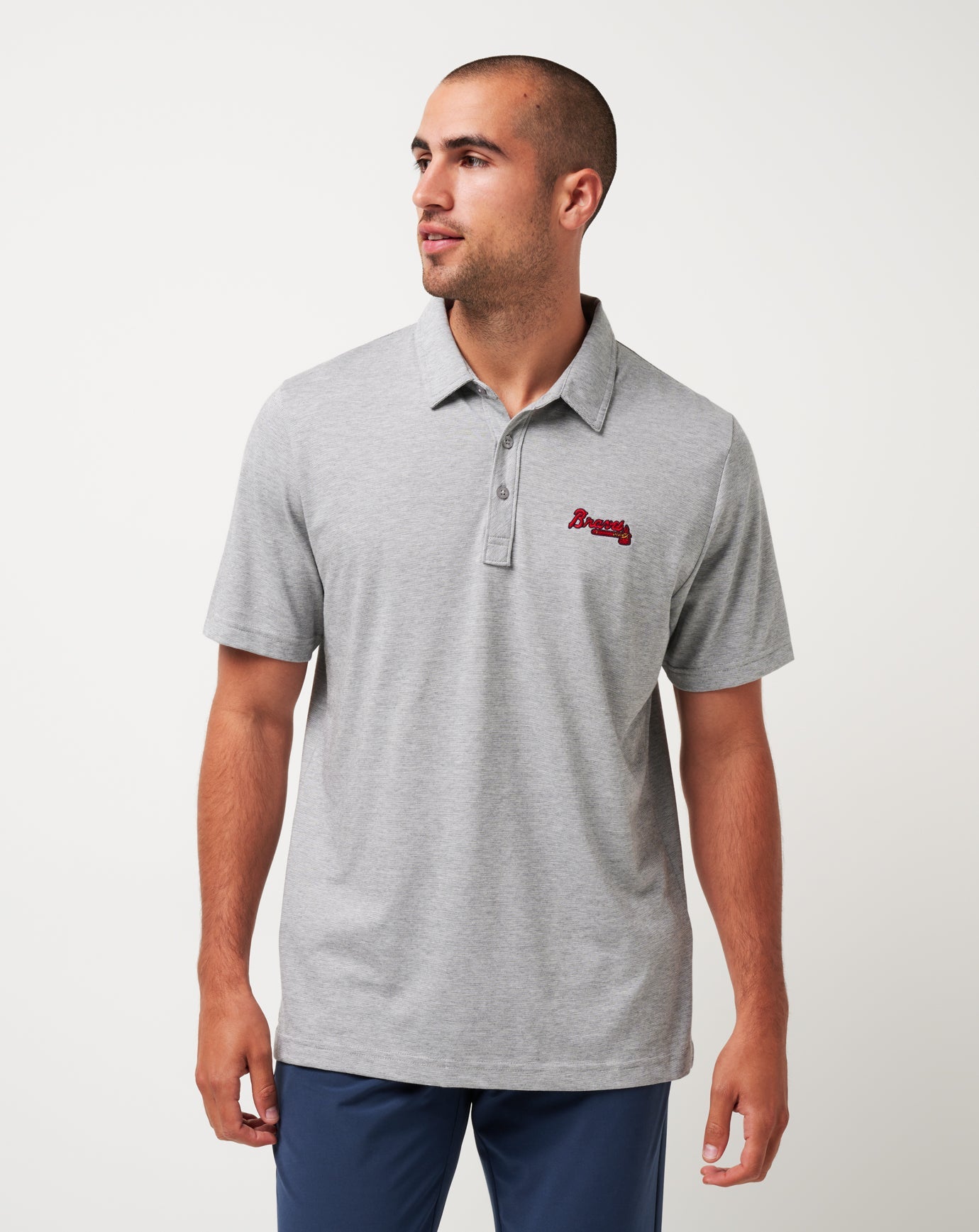 Travis Mathew Atlanta Braves The Zinna Polo