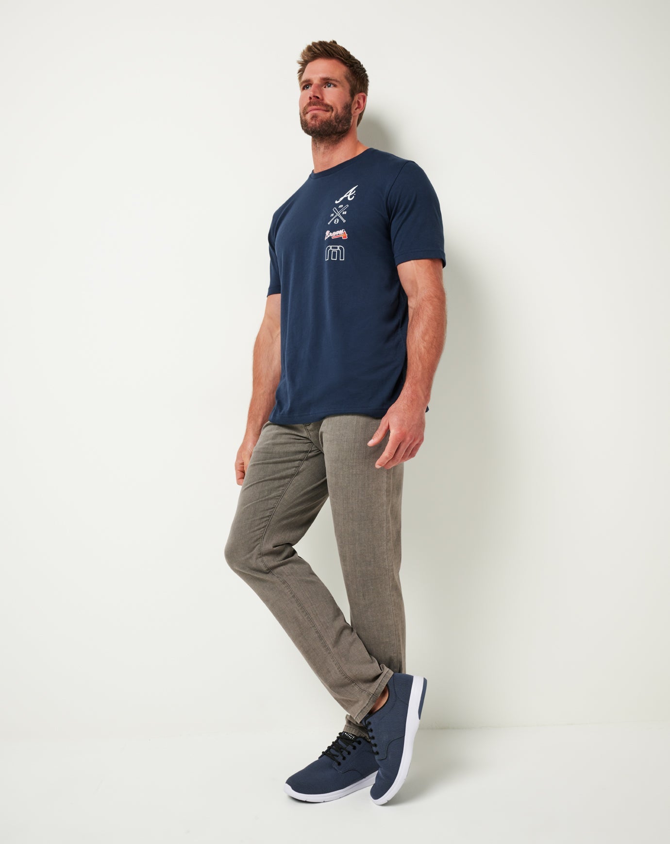 Travis Mathew Atlanta Braves Sunset Slam Tee