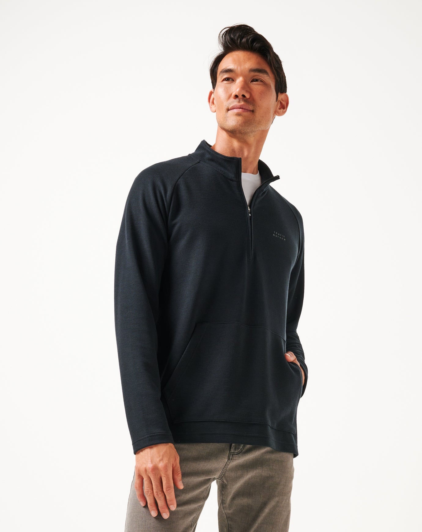 Travis Mathew Performance Waffle Quarter Zip