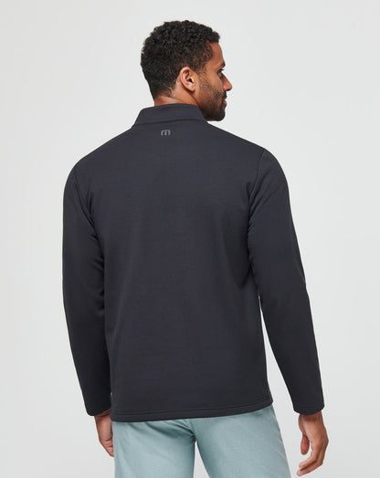 Travis Mathew Upgraded Fleece Chest Stripe Quarter Zip