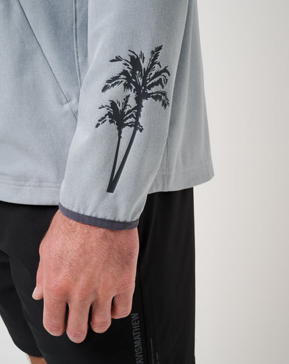 Travis Mathew Out Of Pocket Hooded Quarter Zip