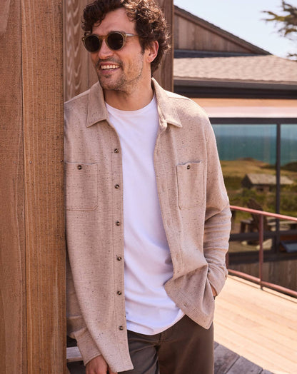Travis Mathew Cloud Waffle Shirt Jacket