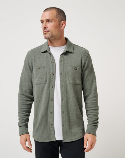 Travis Mathew Cloud Waffle Shirt Jacket