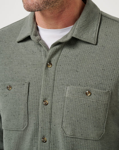 Travis Mathew Cloud Waffle Shirt Jacket