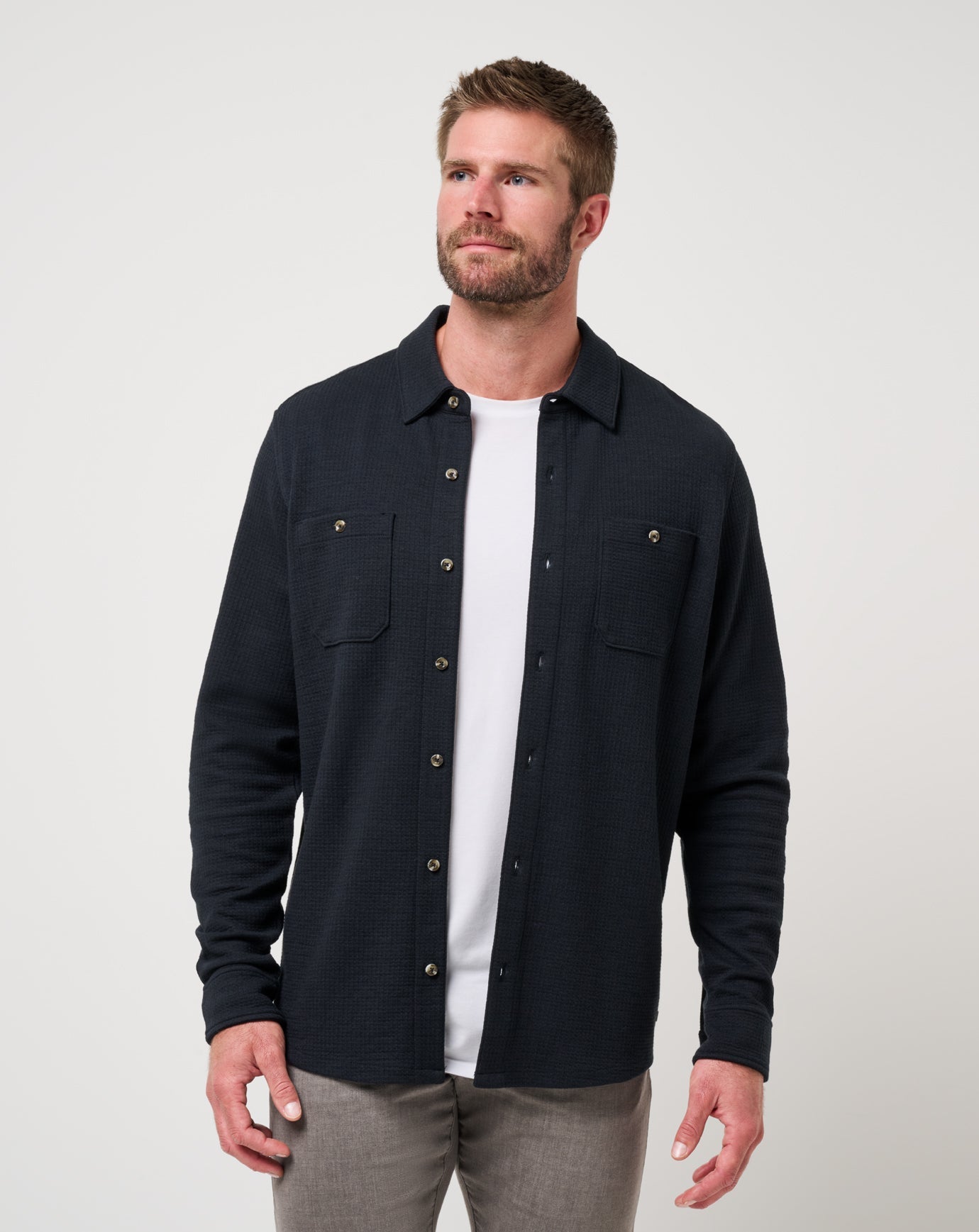 Travis Mathew Cloud Waffle Shirt Jacket