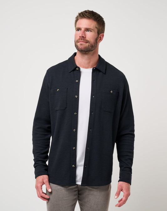 Travis Mathew Cloud Waffle Shirt Jacket