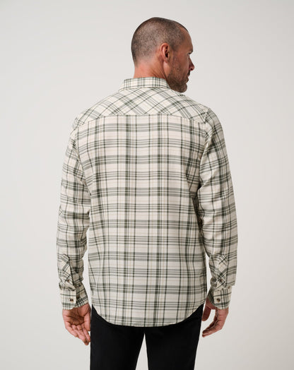 Travis Mathew Cloud Flannel Plaid Button-Up