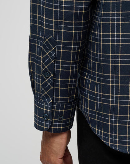 Travis Mathew Cloud Flannel Plaid Button-Up