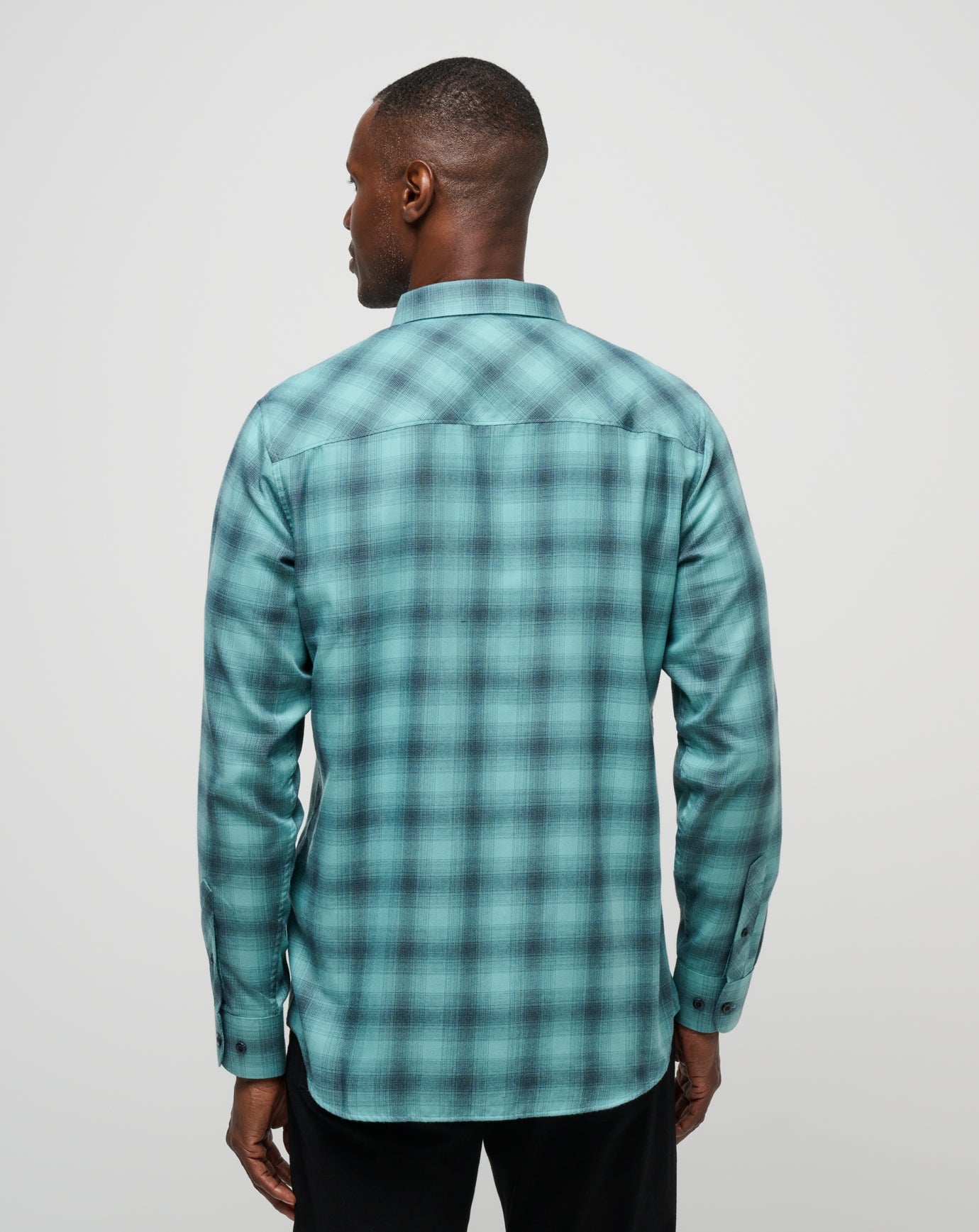 Travis Mathew Cloud Flannel Plaid Button-Up
