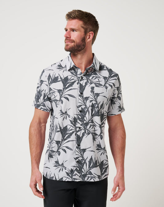 Travis Mathew Light Map Button-Up