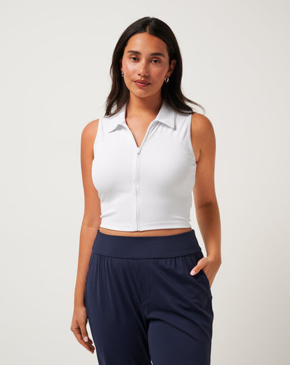 Travis Mathew Moveknit Rib Zip Polo