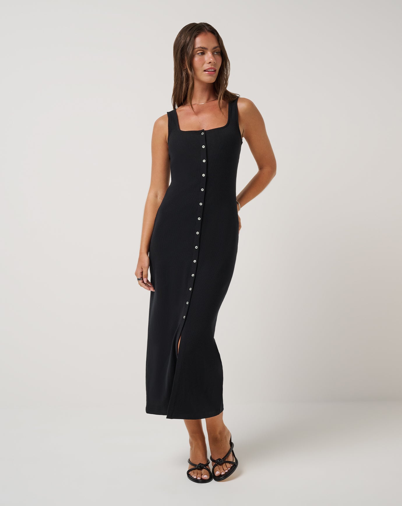 Travis Mathew Cloud Rib Button Tank Dress