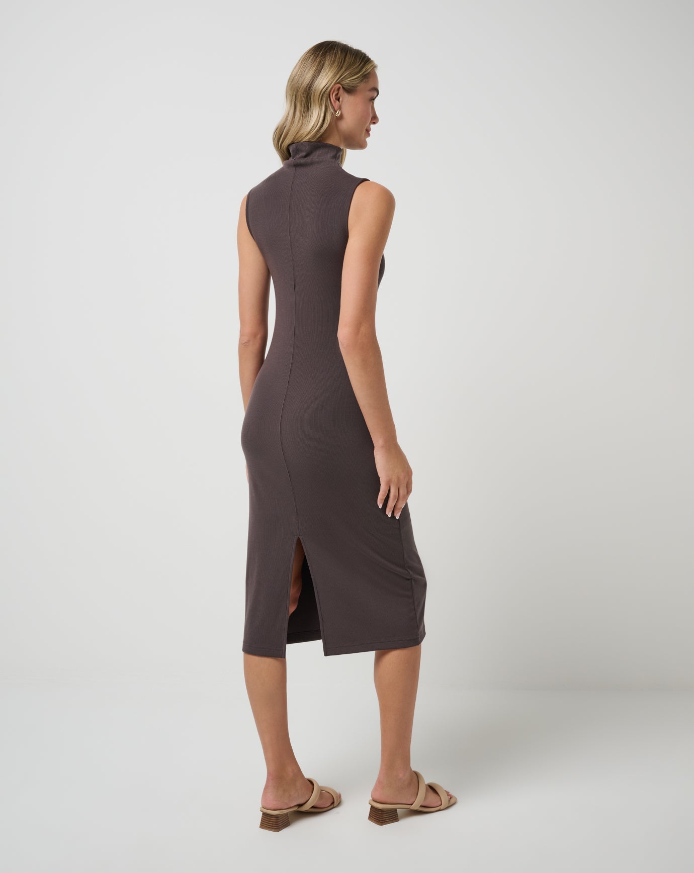 Travis Mathew Cloud Rib Mock Neck Dress
