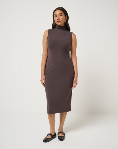 Travis Mathew Cloud Rib Mock Neck Dress