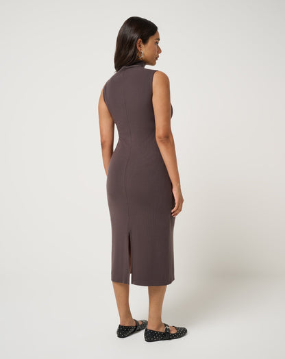 Travis Mathew Cloud Rib Mock Neck Dress