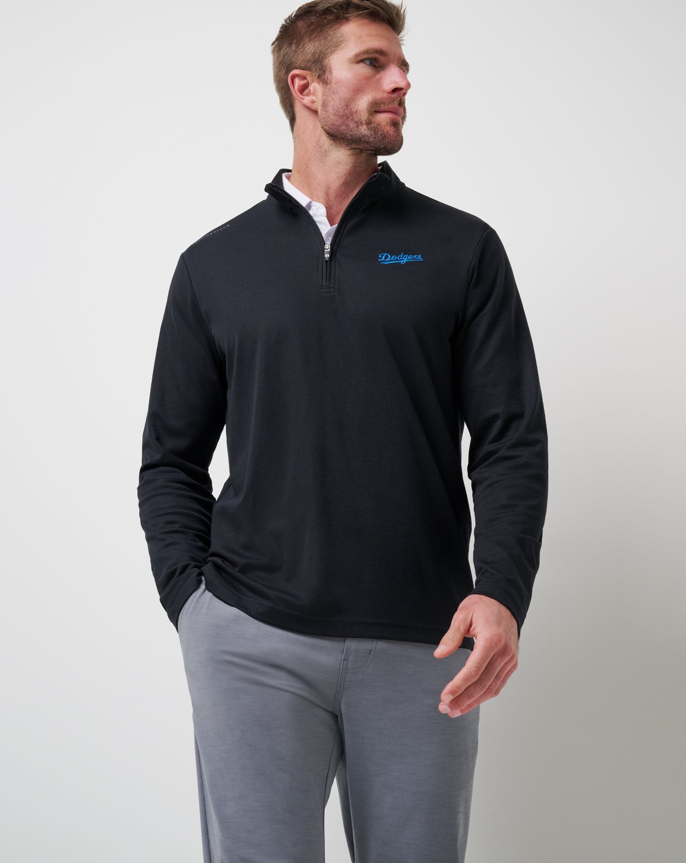 Travis Mathew Los Angeles Dodgers Time To Tailgate Quarter Zip