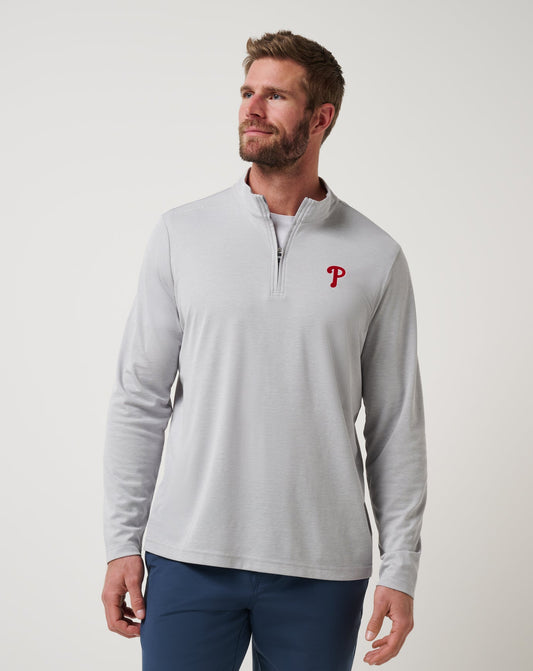 Travis Mathew Philadelphia Phillies Time To Tailgate Quarter Zip