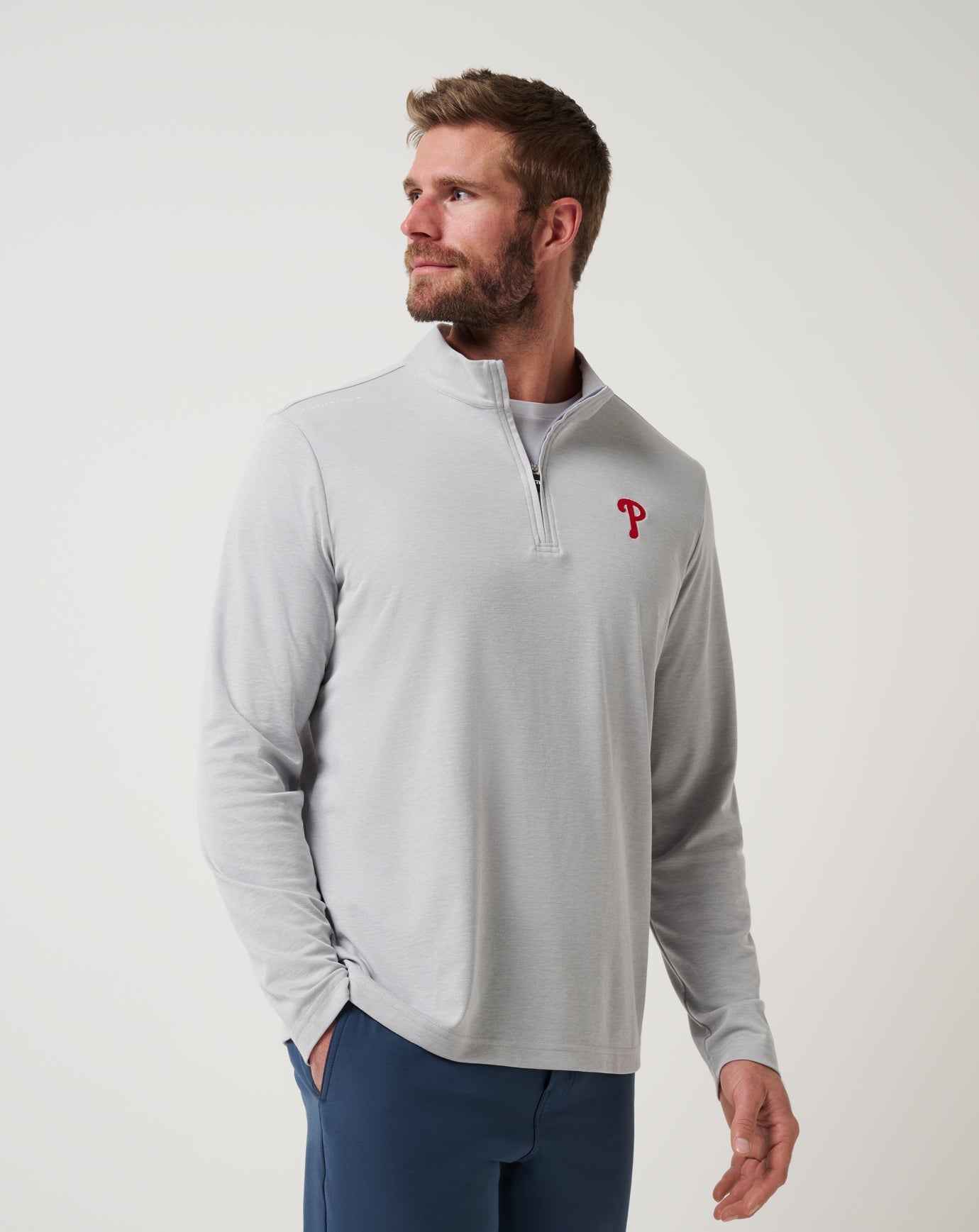 Travis Mathew Philadelphia Phillies Time To Tailgate Quarter Zip