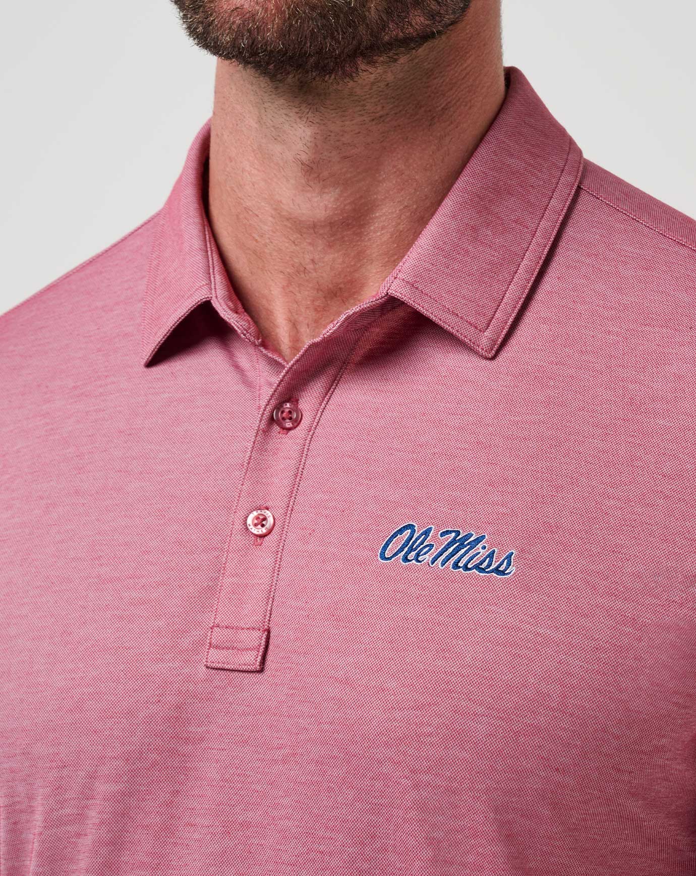 Travis Mathew Mississippi School Pride Polo