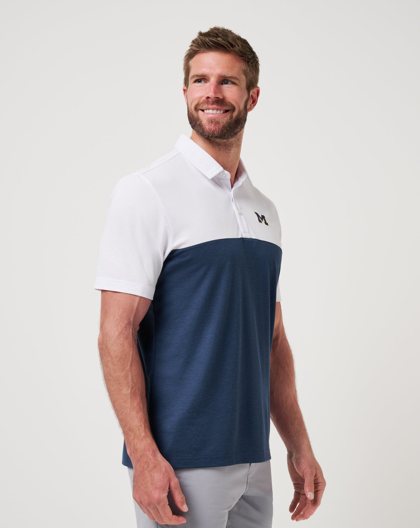 Travis Mathew Michigan Drop Back Polo