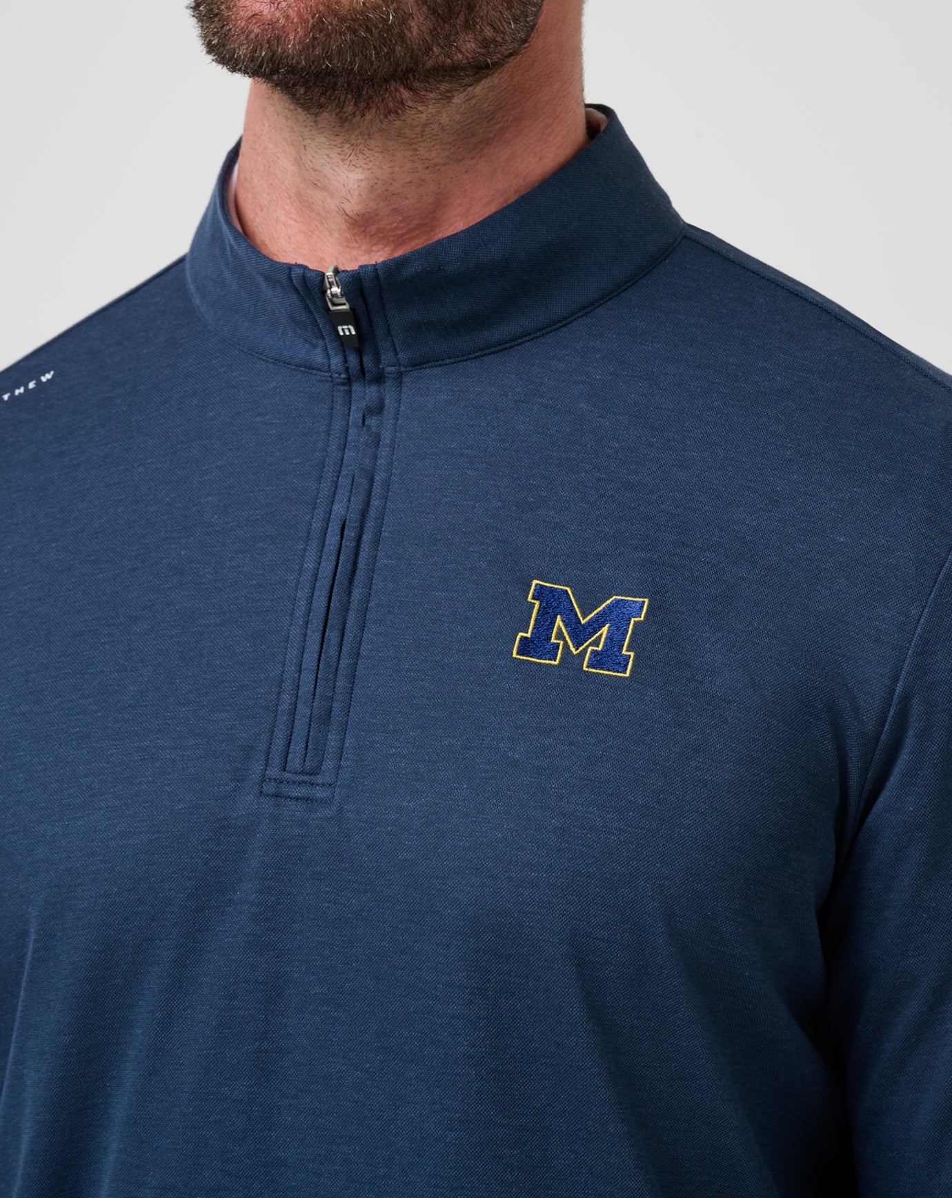 Travis Mathew Michigan Time To Tailgate Quarter Zip