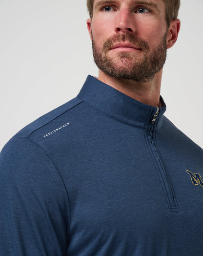 Travis Mathew Michigan Time To Tailgate Quarter Zip