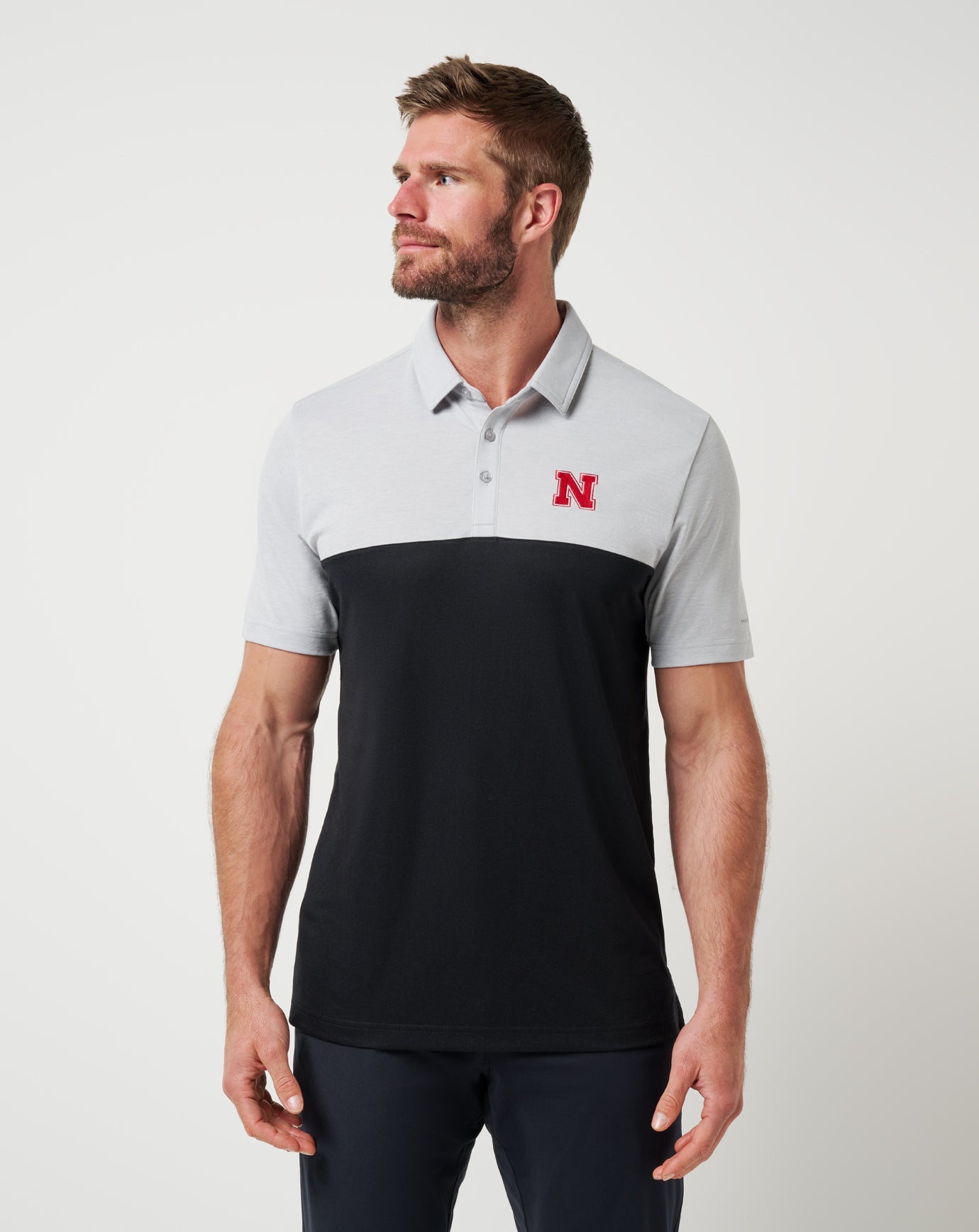 Travis Mathew Nebraska Drop Back Polo