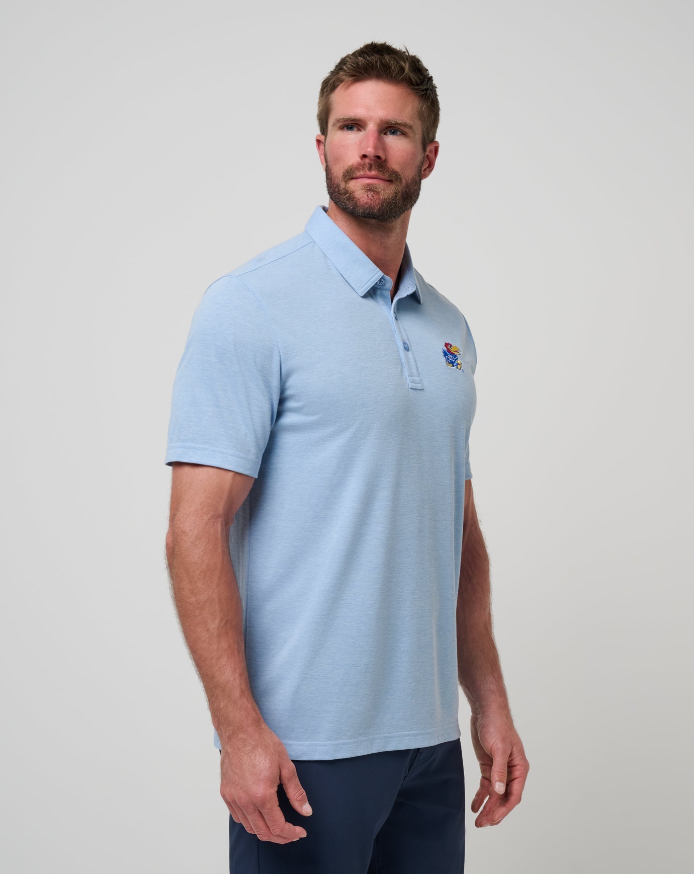 Travis Mathew Kansas School Pride Polo