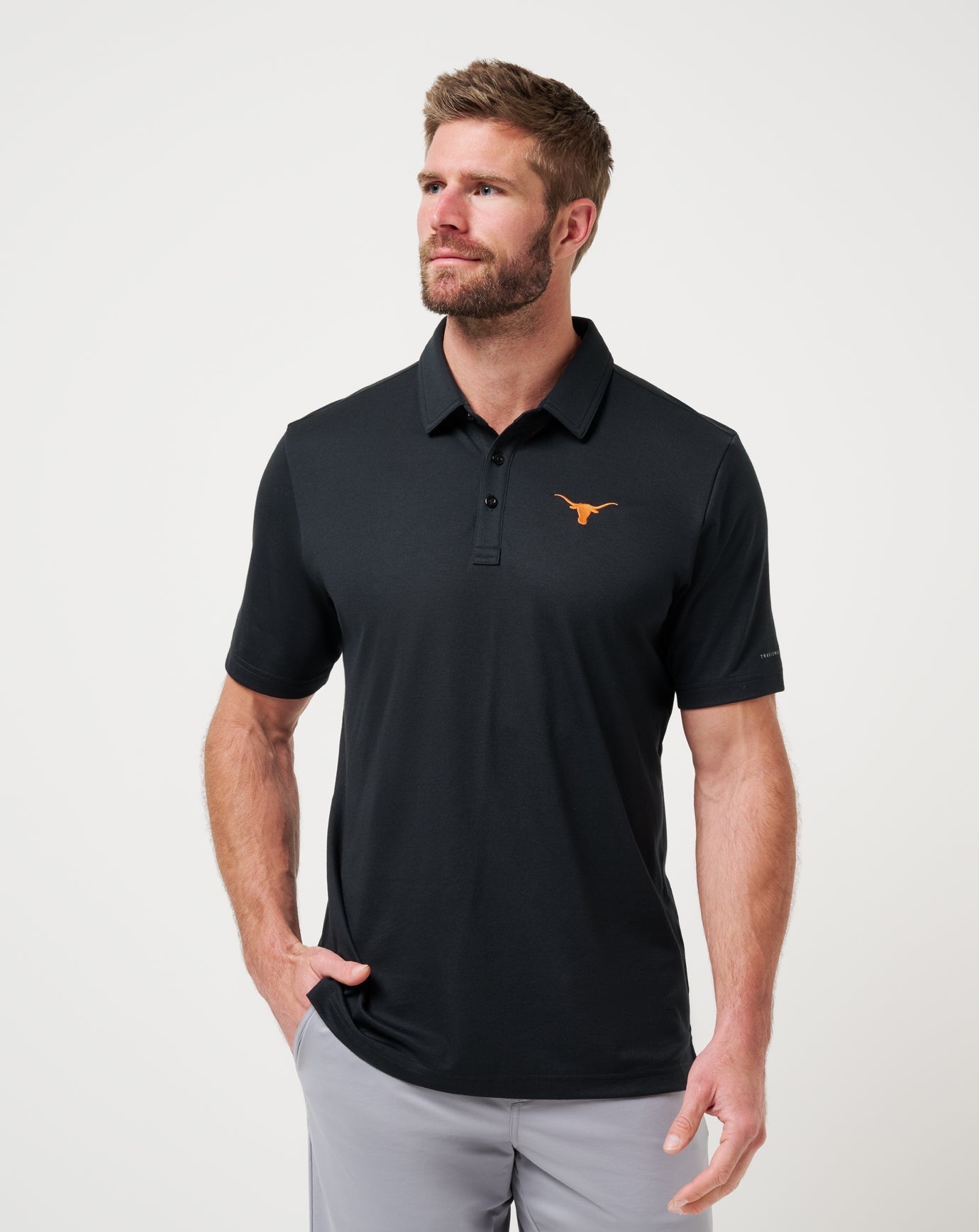 Travis Mathew UT Austin School Pride Polo