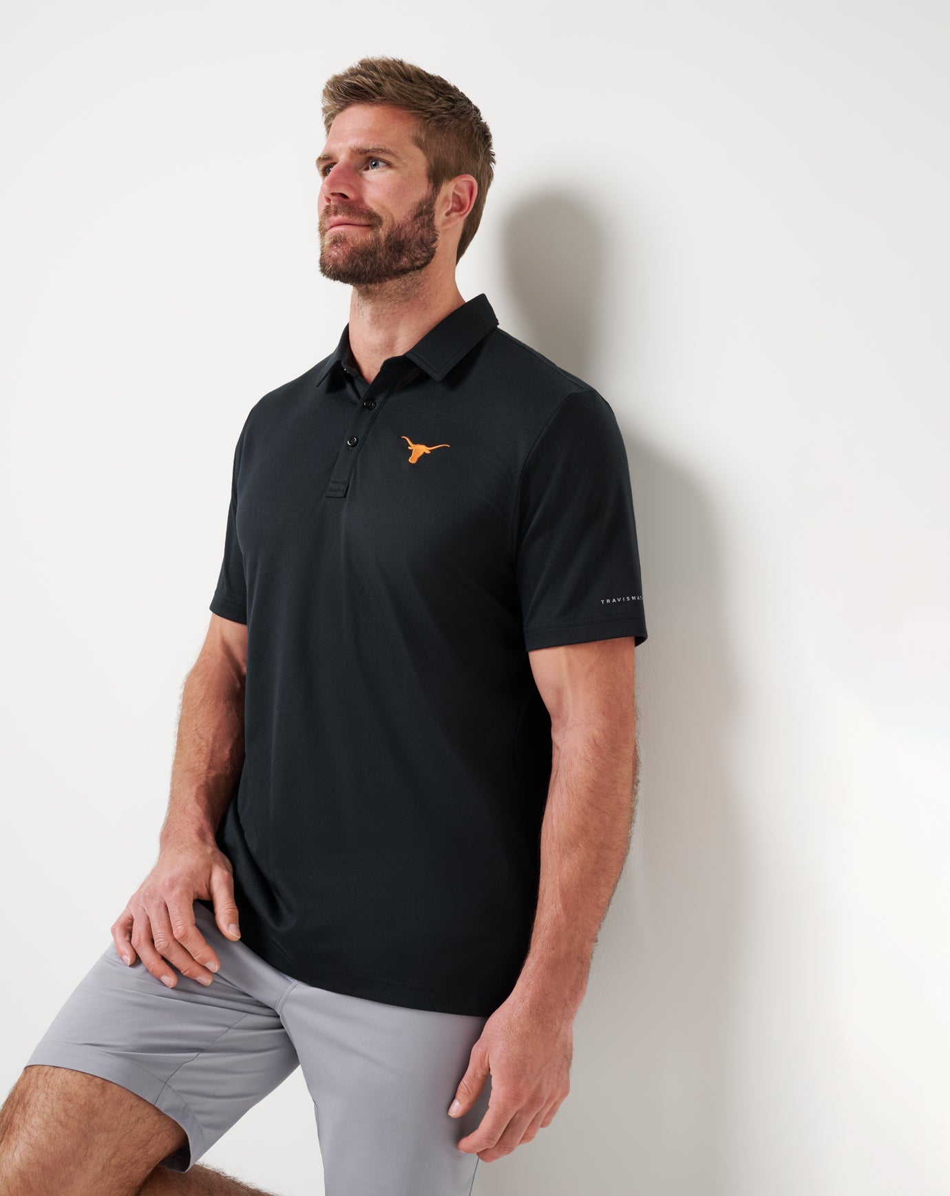Travis Mathew UT Austin School Pride Polo